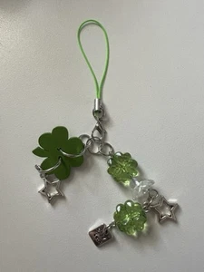 4 LEAF CLOVER DIY with Luck Charm Cell Phone Strap - Photo 1 sur 5