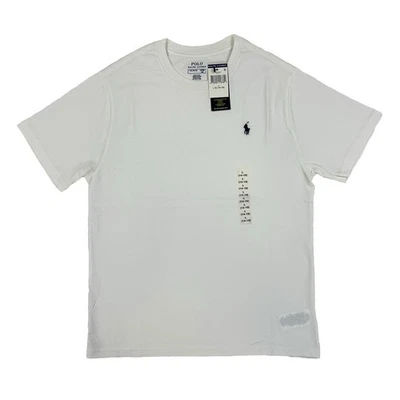 *MINOR DEFECT* Polo Ralph Lauren Boy's SS Crewneck T-Shirt Tee - White  Sz 14/16 - Image 1 of 4