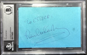 THE BEATLES PAUL MCCARTNEY SIGNED AUTOGRAPHED ALBUM PAGE BECKETT COA - Picture 1 of 3