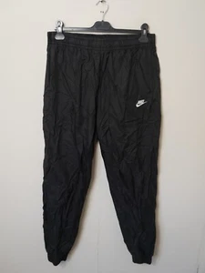 Herren Nike Hoxton Glänzende Nylon Trainingshose Schwarz Größe Large L (A3954) - Bild 1 von 8