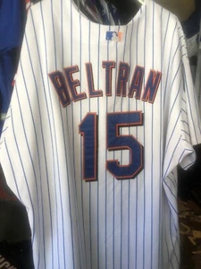 100% Authentic Majestic New York Mets Carlos Beltran Jersey Size 60 Worn Once - Picture 1 of 5