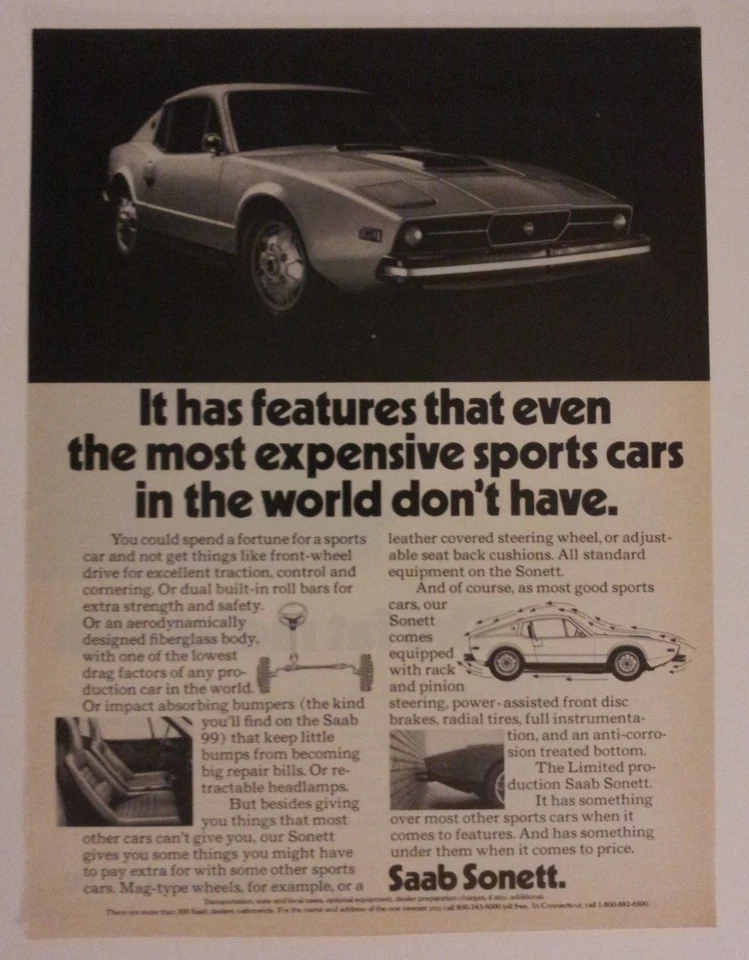 1973 Saab Sonett Article - Must See !! Foto 1 de 1