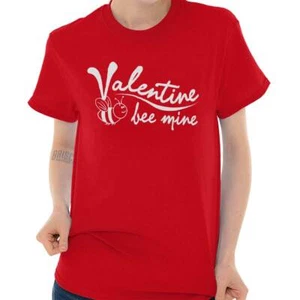 Valentines Day Bee Mine Romantic Couple Gift Unisex T Shirt Tee For Women - Picture 1 of 10