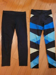 Lot of 2 EUC girls leggings Justice and Children's Place fits size 10 years - Picture 1 of 6