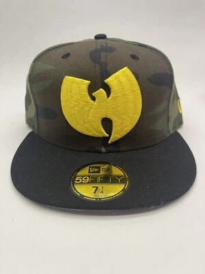 RARE Wu Tang Clan - Wu Tang Brand x New Era Fitted Hat Wu Wear  7 1/4 - Image 1 of 4