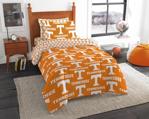 Tennessee Volunteers Twin Bed in a Bag Comforter Set Official NCAA Cover