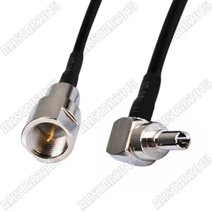 CRC9 male right angle to FME male extension RF cable RG174 15cm for Wireless - Picture 1 of 4