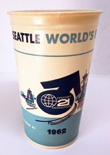 Seattle 1962 World's Fair/Space Needle - Solo Paper/Wax Cup - Exceedingly Rare!