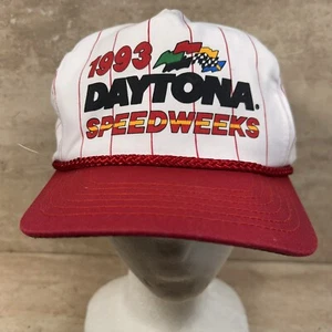 Vintage 1993 Daytona Speed  Weeks Pinstripe Rope Snapback Cap Read - Picture 1 of 7