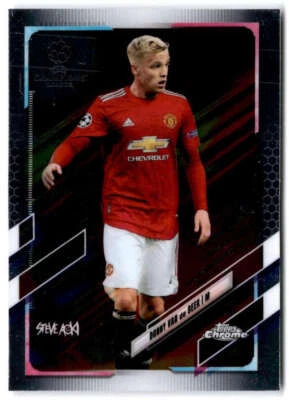 2020-21 Topps Chrome X Steve Aoki Neon Future #82 Donny Van de Beek  Manchester - Image 1 of 2
