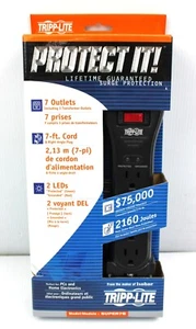 Tripp Lite | SUPER7B | Protect It 7 Outlets Surge Protector 7-ft Cord - Afbeelding 1 van 4