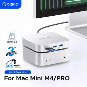 ORICO Mac Mini M4 Docking Bracket USB3.0 HUB Docking Station SD/TF Card USB HUB - Bild 1 von 9