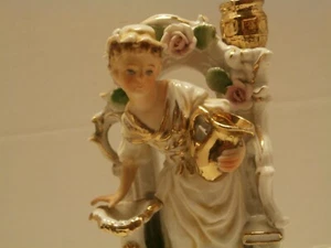 RARE ANTIQUE CAPODIMONTE PORCELAIN FIGURINE FROM ITALY ITALIAN TICHE ART - Picture 1 of 10