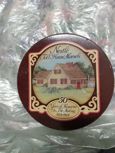NESTLE TOLL HOUSE MORSELS 50 YEARS COOKIE TIN CAN - Picture 1 of 6