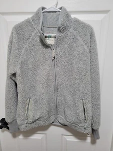 Chaqueta Sherpa Old Navy para Mujer Gris Cremallera Talla Grande Gruesa - Imagen 1 de 4