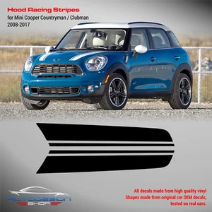 Mini Cooper 2008 - 2017 Clubman/Countryman capucha diseño a rayas carreras #2 - Imagen 1 de 3
