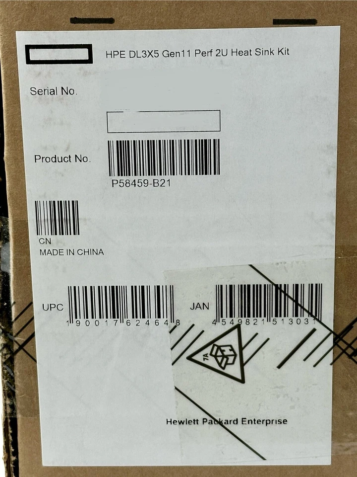 HPE DL3X5 DL345 DL385 Gen11 2U AMD Performance Heatsink P58459-B21 - Image 1 of 4