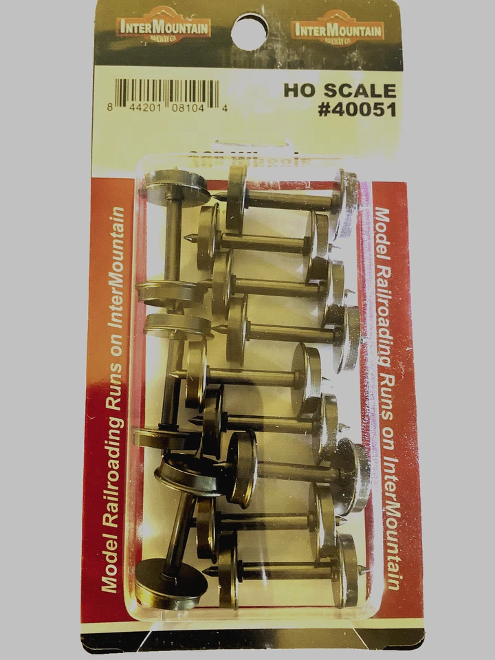 JUEGO DE RUEDAS INTERMOUNTAIN HO-SCALE #40051 36", 12 PARES, .110" ancho de rueda Foto 1 de 1