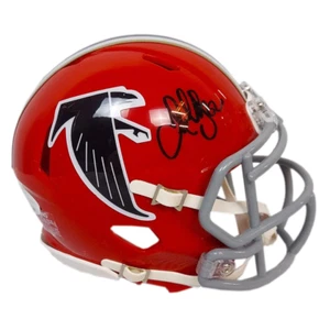 Jamal Anderson Signed Atlanta Falcons Throwback 66-69 Speed Mini Football Helmet - Picture 1 of 3