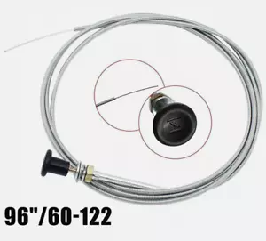 Universal Push Pull Choke Cable 8FT/96" Positive Action Cuttable 60-122 60122 - Picture 1 of 6