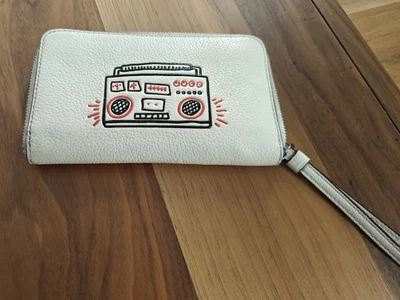 COACH Leather Wallet - Keith Haring Collection - Radio Zippered Money Organizer - Image 1 of 4