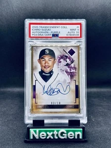 2020 Topps Transcendent Ichiro Suzuki Purple Auto /10 - PSA 9 Auto 10 Pop 1 - Picture 1 of 2