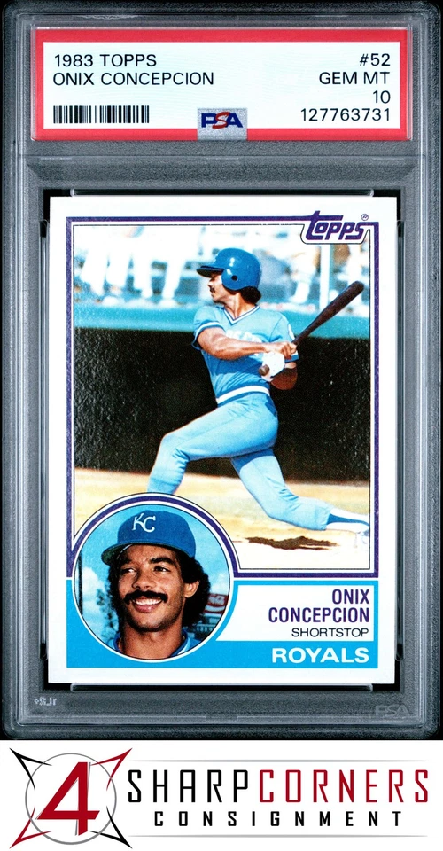 1983 TOPPS #52 ONIX CONCEPCION ROYALS PSA 10 - Image 1 of 3