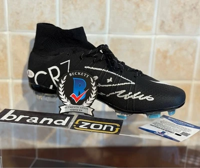Real Madrid CR7 RONALDO Nike Mercurial Superfly IV Signed Scarpa COA Beckett - Immagine 1 di 4