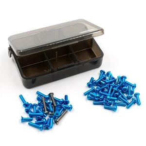 Yeah Racing 7075 Aluminum & Titanium Screw Assorted Set For TT-02 #TSAS-0045BU - Picture 1 of 2