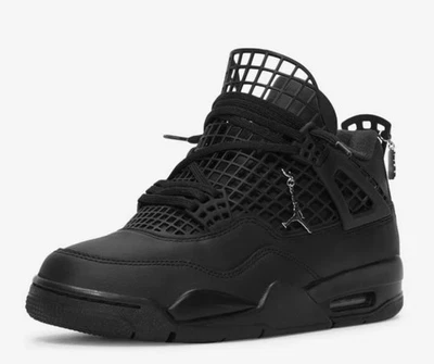 Black Air Jordan 4 Net With Keychain Brand New Size 10.5 Men’s And  Women’s 12 - Image 1 of 4