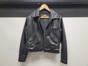Harley-Davidson Women’s Eagle Black Leather Jacket Size SM - Picture 1 of 7