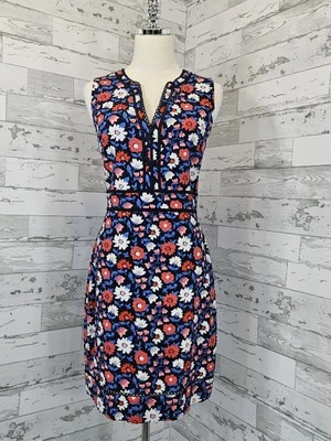 Vestido justo feminino Kate Spade margarida jacquard sem mangas acabamento em crochê 8 - Imagem 1 de 4