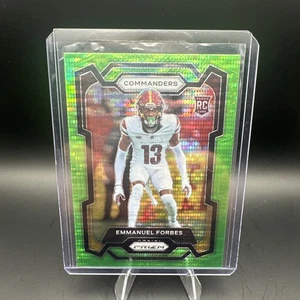 2023 Panini Prizm - Rookies Emmanuel Forbes #399 Neon Green Pulsar Prizm (RC) - Bild 1 von 2