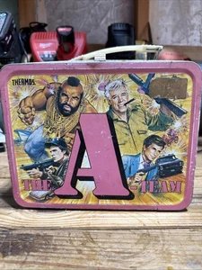 Vintage 1983 The A-Team Metal Lunch Box by Thermos-Mr. T-Classic TV Collectible - Picture 1 of 8
