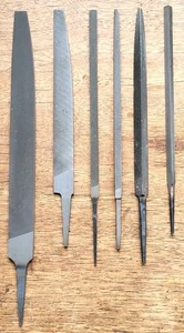 (6) Files - (4) Nicholson (Flat & Three Sq. 2nd Cut/00/1 60 ) & (2) Grobet USA   - Picture 1 of 6