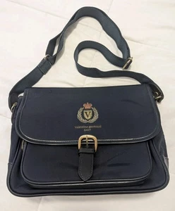 Borsa messenger vintage Valentino Garavani originale blu navy media autentica - Foto 1 di 17