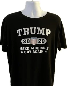 TRUMP 2020 MAKE LIBERALS CRY AGAIN T-Shirt ~ MAGA Country Large - Picture 1 of 2