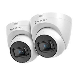 2-Pack 5MP UltraHD Outdoor Security IP Turret PoE Camera with Mic/Audio, 5-Me... - Picture 1 of 8