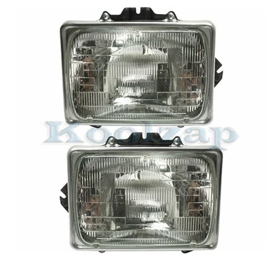 For 92-24 E-Series Van Sealed Beam Halogen Headlight Headlamp with Bulb PAIR SET Foto 1 de 4