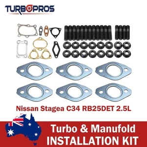 Permaseal Exhaust Manifold Studs&Gasket Kit For Nissan Stagea C34 RB25DET 2.5L - Bild 1 von 11