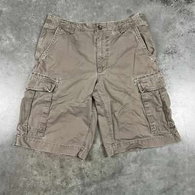 Pantalones Cortos Carga Banana Republic Para Hombre 32 Marrón Exterior Y2K Sueltos Usados Foto 1 de 4