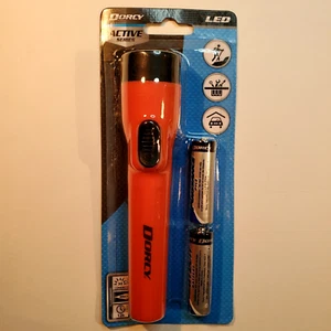 Dorcy LED Active Series rote Taschenlampe 30 Lumen 2 AA Batterien enthalten - Bild 1 von 9