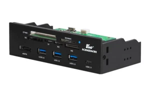 Kingwin 3XUSB3.0/1XUSB3.1 HUB 1XeSATA PORT, CARD READER  , KW525-3U3CR - Afbeelding 1 van 3