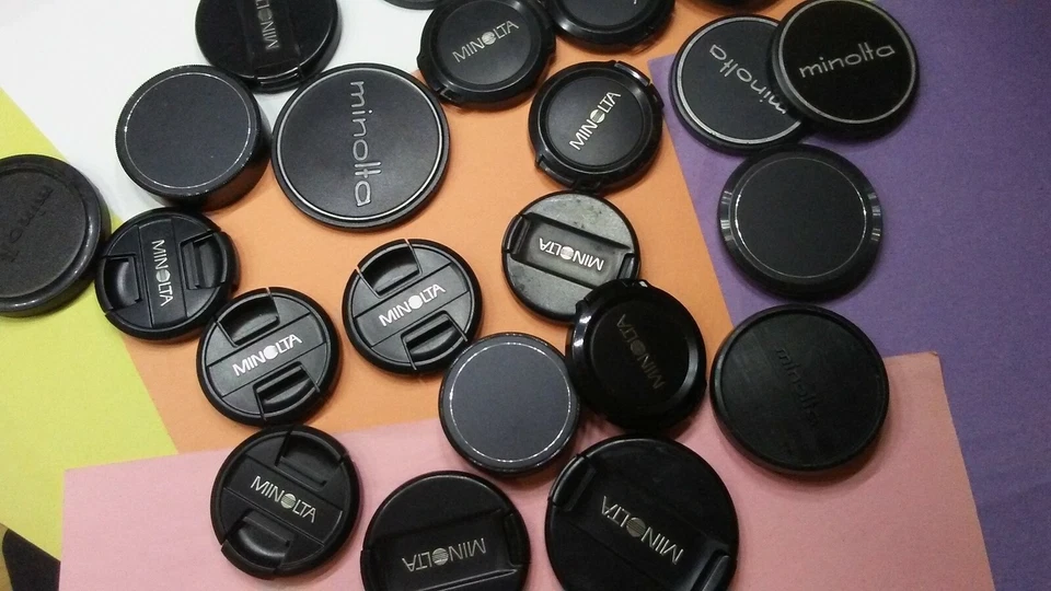 "" Genuine Minolta Lens Caps Front Rear Body - Various sizes listing - Image 1 of 1
