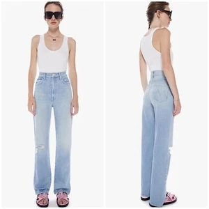 Mother High Waisted Tunnel Vision Sneak Sippin Sweet Tea Blue Jeans Sz 28 NWOT - Picture 1 of 12