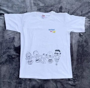 Peanuts x All Detergent Kids Colorable Tee Shirt ft. Peanuts Gang Cartoon LARGE - Picture 1 of 13