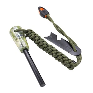 Feuerstarter Origin Outdoors Stone, Notfallpfeife, Multitool-Schaber, oliv - Bild 1 von 2