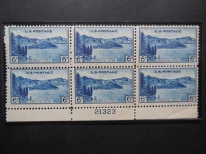 #745 6c Crater Lake Plate Block #21323 MNH OG CV $20 "Includes New Mount" #2 - Picture 1 of 1