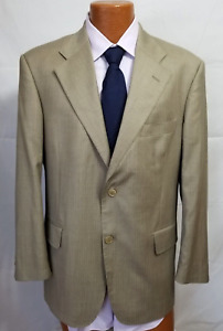 Loro Piana Men Suit Made to Measure Dusty Greenish Ventles Approx Size 44