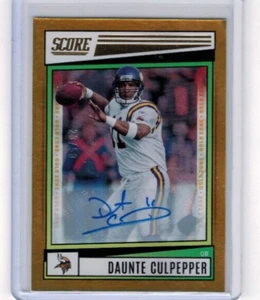 Score Daunte Culpepper Gold Zone 2022 automático #'ed 23/50 #111 - Imagen 1 de 1